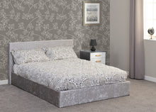 Waverley Storage Bed Grey Crushed Velvet