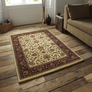 Heritage 993 Ivory/Red Rug - Perfectly Home Interiors