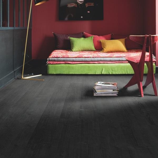 Impressive Burned planks-Laminate-quick -step-Carpet Mills Maidstone